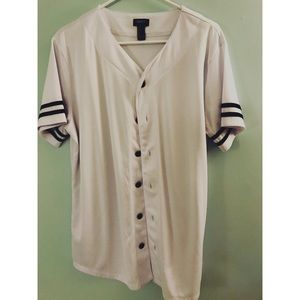 Button up baseball tee